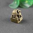 Solid Brass Rosefinch Seal Figurine Ornament Animal Miniature Decor Craft