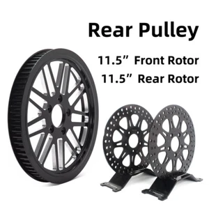 70TH 1-1/8" Rear Pulley Rotors for Harley Softail Fatboy FLSTF Deuce FXSTD 00-06 - Picture 1 of 12