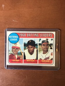 1969 Topps Batting Leaders #2 Pete Rose,Marty Alou,Felipe Alou