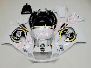 White Black Lucky ABS Fairing Kit for GSXR600/750 1996-1999 Compression Mold - Picture 1 of 11
