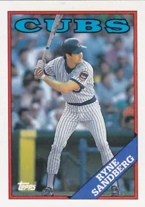 1988 TOPPS...RYNE SANDBERG...NRMT...# 10...CUBS...FREE COMBINED SHIPPING - Bild 1 von 1