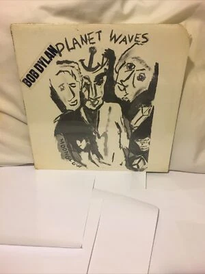 BOB DYLAN PLANET WAVES LP 1974 SEALED FIRST PRESS HYPE CUT CORNER WITH THE BAND! - Image 1 of 4