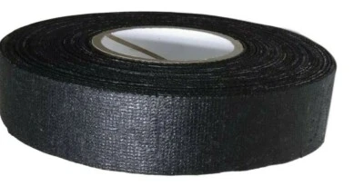 ALLTAPEDEPOT Black Cotton Friction Tape, Non-Corrosive Rubber Resin Adhesive,1.5" 1 ROLL
