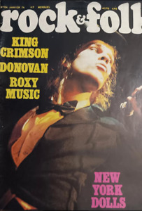 ROCK & FOLK (French) January 1974 David Johansen /The New York Dolls On Cover