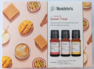 Bosisto's Sweet Treat Diffuser Oil Gift Sugar Spice Caramel Latte Passion Punch - Picture 1 of 3