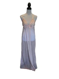 Vintage Donna Richard for Gilligan O'Malley Sheer Pink Lace Nightgown – Sz Large - Picture 1 of 9