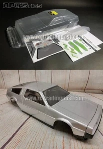 Klare RC Karosserie Delorean 1/10 OnRoad Car HPI/4Tec2.0/V100/RDS/200mm APlastics - Bild 1 von 1