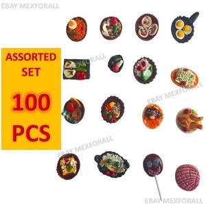 Lote de 100 imanes decorativos de comida mexicana Imanes Mexicanos Comida 100 piezas hechos a mano - Imagen 1 de 15