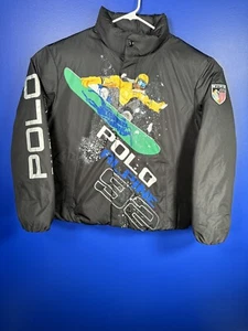 Polo Ralph Lauren Alpine Ski 92 Graphic Down Fill Puffer Jacket Men’s Size M - Picture 1 of 6