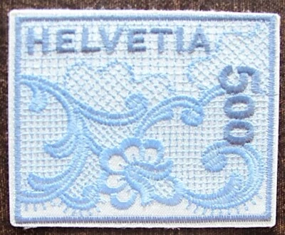 Swiss 2000 World's 1st Textile Embroidered Stamp. MNH - Image 1 of 2