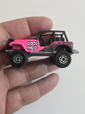 Matchbox Serie 1-75 #37 COOL MUD Jeep 4X4 Rosa 1983 Suelto En muy buen estado C221 Foto 1 de 4