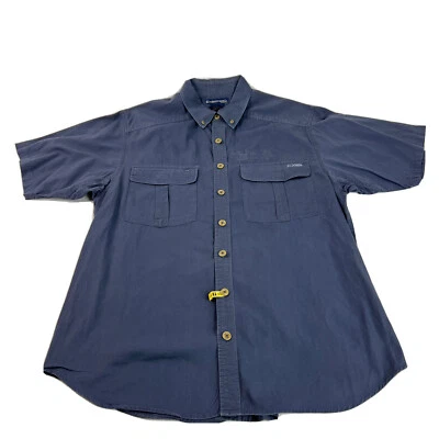 Exofficio Fishing Hiking Shirt Men Medium Gray Cotton Button Down Casual Outdoor - Image 1 of 4