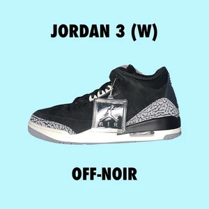 Air Jordan 3 Retro Off Noir CK9246-001 donna taglia 11W / 9,5M - Foto 1 di 6
