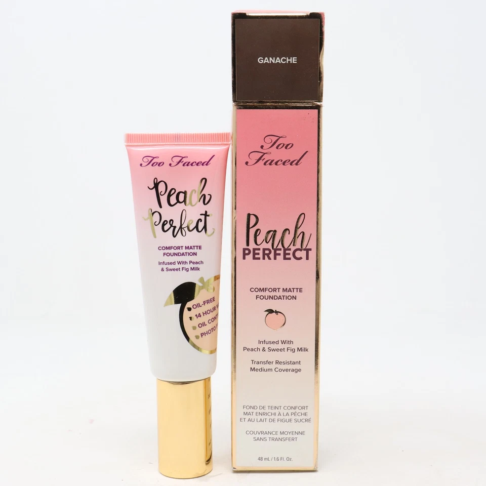 Too Faced Peach Perfect Comfort Matte Foundation Ganache 1.6oz/48ml New With Box - Image 1 of 1