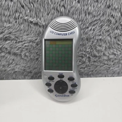 Excalibur LCD Computadora Ajedrez Electrónico Portátil 375 Probado y Funcionando De Colección Foto 1 de 3