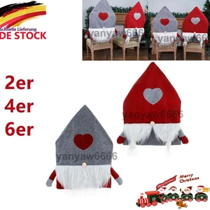 Weihnachten Stuhlhusse Weihnachtsmann Stuhl Hussen Bezug Stuhlbezug Deko Party D - Bild 1 von 12