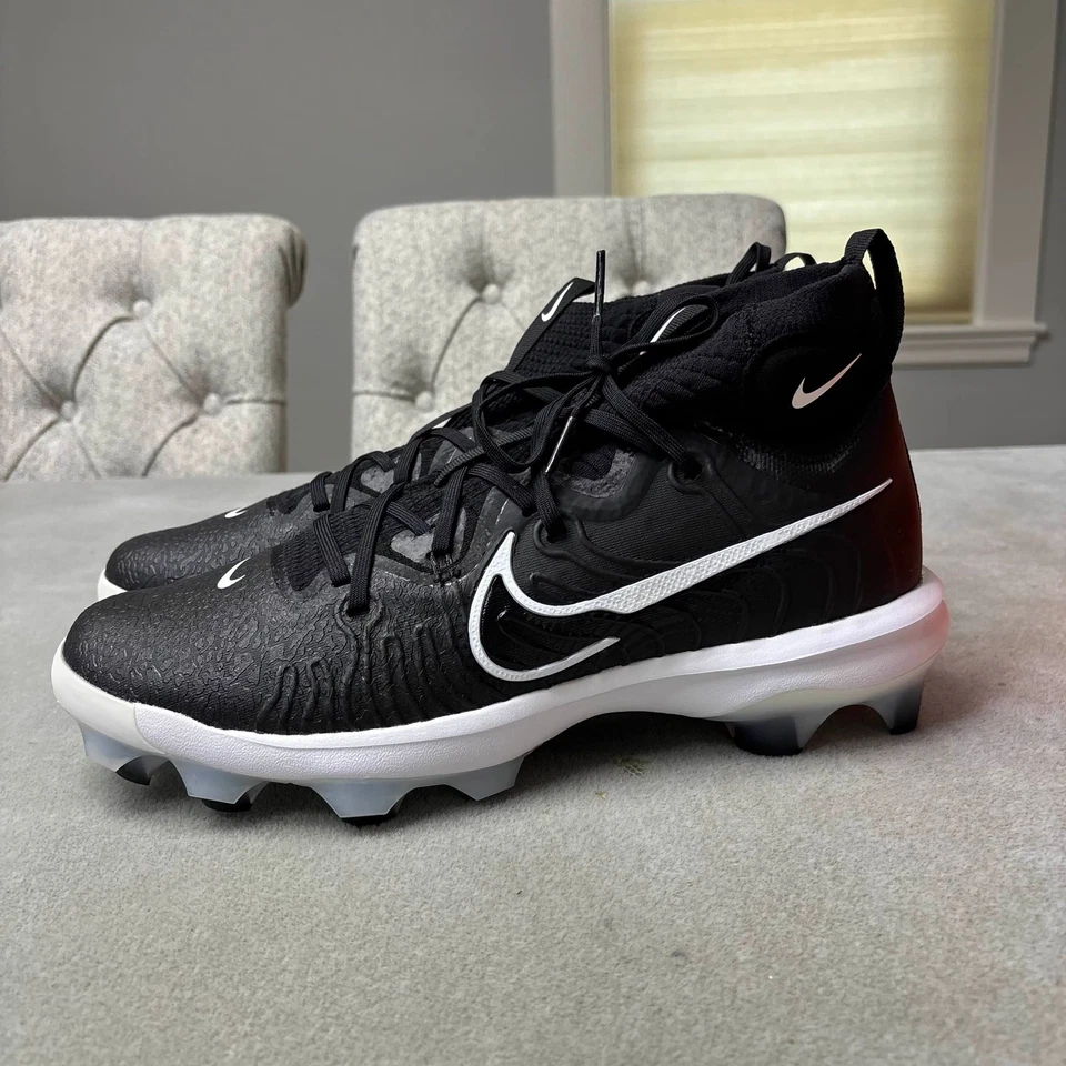 Nike Men's Alpha Huarache NXT Molded Baseball Cleats Size 11.5 Black DJ6519