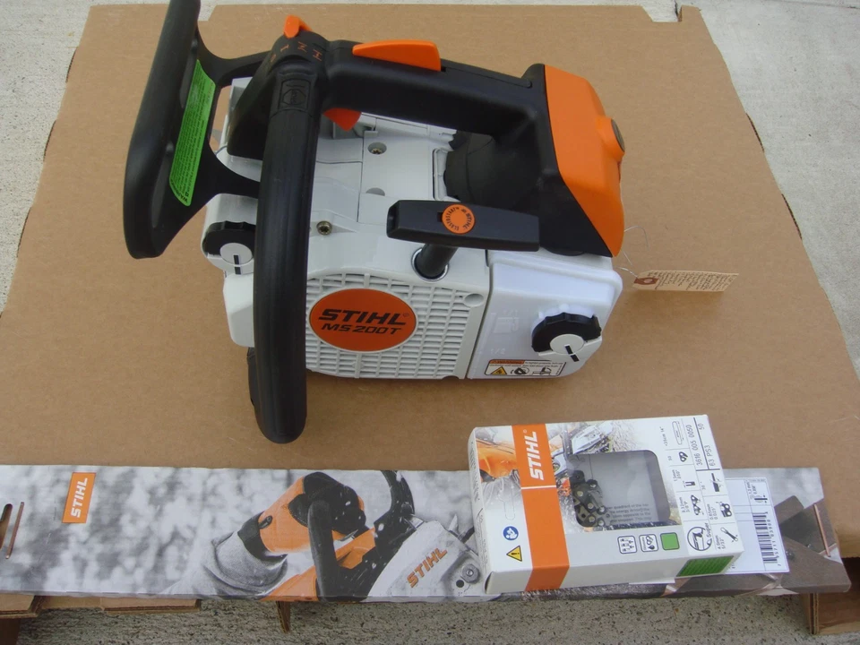 GENUINE STIHL MS 200T MS200T 020T PROFESSIONAL TOP HANDLE CHAINSAW W/ 14" BAR - Image 1 of 4