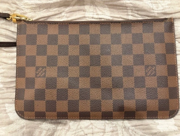 Auténtico bolso Louis Vuitton Neverfull Pochette en lona Damier Level SD4189 Foto 1 de 4