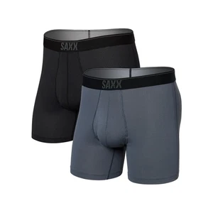 SAXX Underwear Co. Intimo Uomo con Marsupio Daytripper Boxer Slip Fly 2Pk - Foto 1 di 5