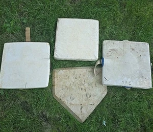 Bosco Baseball Bases with MacGregor Waffle Homeplate Used - Picture 1 of 8