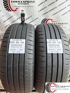 2 PNEUMATICI USATI DI OCCASIONE 235/55/18 BRIDGESTONE ESTIVE 75% GOMME 235 55 18 - Foto 1 di 4
