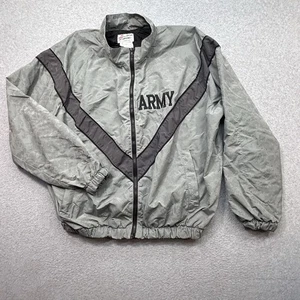 Vintage USA Army Mens Gray Size M Regular Military Jacket Nylon  Zipped Gray - Picture 1 of 10