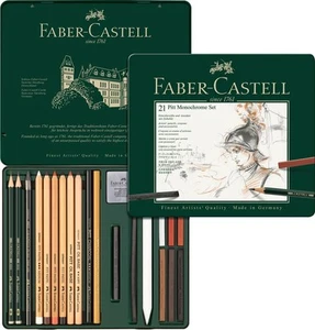Faber-Castell Art & Graphic PITT Monochrome Set (Tin of 21) - Picture 1 of 1
