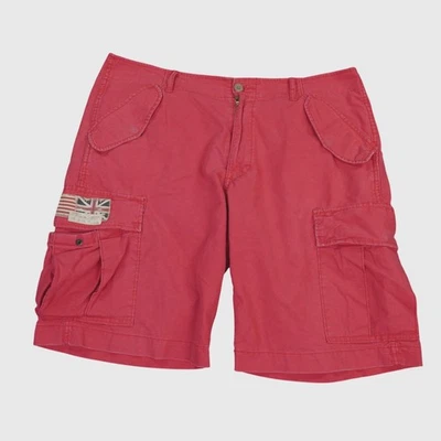 Denim Supply Ralph Lauren Cargo Shorts Mens 36 Nantucket Red Snap Flag Patch - Image 1 of 4