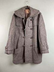 Rare VTG 50s Chippewa Woolen Mills Sz 42 XL Duffle Heavy Wool Coat Jacket Grey - Picture 1 of 11
