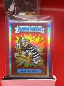 2013 TOPPS Garbage Pail Kids Chrome Series 1 ELECTRIC BILL Refractor 4b GPK - Picture 1 of 3