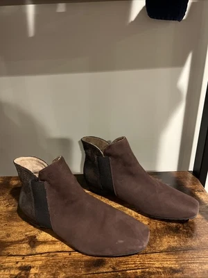 Botines/botas al tobillo J Renee de cuero marrón con estampado de serpiente talla 6,5 para mujer Foto 1 de 4