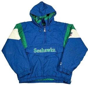 Chaqueta Pullover Vintage Starter Seattle Seahawks L NFL Con Capucha Pro Line Años 90 Corea - Imagen 1 de 12