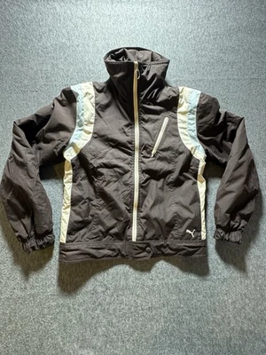 PUMA VINTAGE MEDIUM BROWN ZIPPER UP WOMEN'S WINTER JACKET - Image 1 of 4