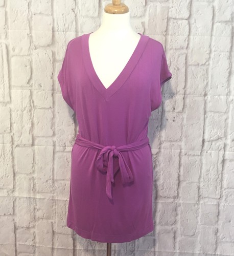 UNDERCOVER Abito casual Victoria's Secret viola scollo a V cintura cravatta copricostume taglia XS