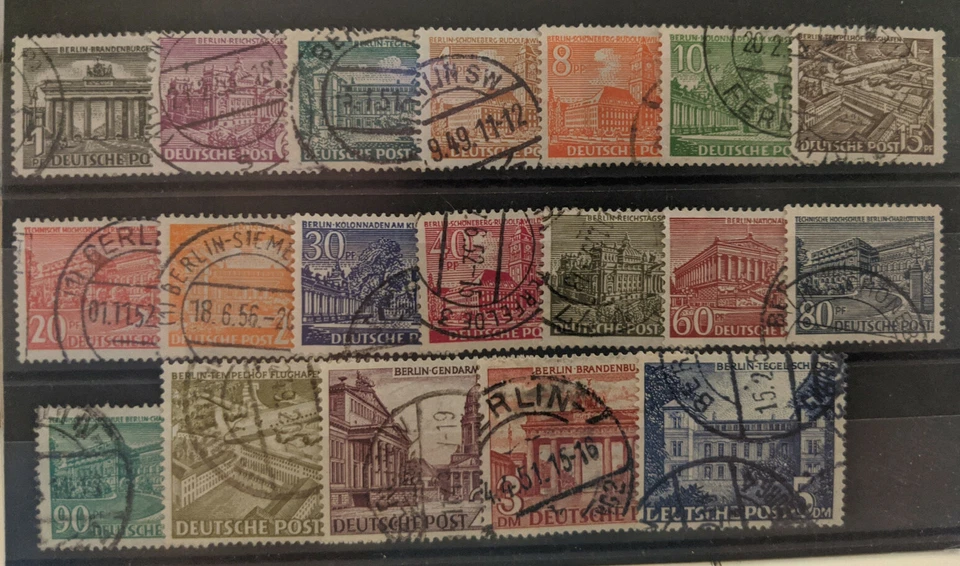 Germany Berlin 1949 Complete Set Used MiNr 42-60 - Image 1 of 1