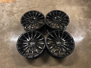 19" New Ford Focus RS MK2 Wheels Gloss Black Focus Mondeo Transit Connect 5x108 - Picture 1 of 12