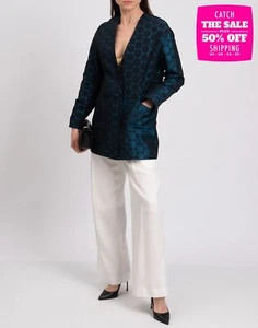 RRP€384 MANILA GRACE Satin Jacket IT42 US6 UK10 M Polka Dot Made in Italy - Picture 1 of 8