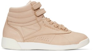 pink hi top reebok classics