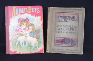 (2) 1916 MacMillian KOMPLETTE GEOGRAPHIE & TIER HAUSTIERE illustrierte BÜCHER - Bild 1 von 12
