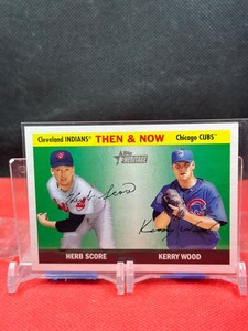 2004 Topps Heritage Then And Now Insert #TN6 Herb Score/Kerry Wood MLB