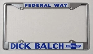 Dick Balch Chevrolet License Plate Frame - Federal Way WA Chevy Performance  - Picture 1 of 6