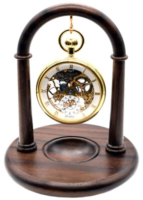 Rosewood Pocket Watch Stand, Handmade in England A27r (Watch not included) - Image 1 of 4