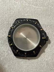 CASSA MILITARE COLT COMPLETA CON FONDELLO E CORONA A VITE 38 mm SWISS MADE - Picture 1 of 6
