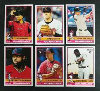 2025 Topps Heritage  CLEVELAND GUARDIANS Team Set RAMIREZ NOEL RC MARTINEZ RC - Image 1 of 2