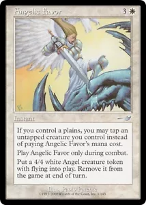 3 ANGELIC FAVOR ~mtg EX/VLP Nemesis Unc x3 - Picture 1 of 1