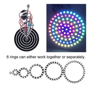 5050 WS2812B 5V RGB 93 LEDs Pixel Ring Panel Module Light Individual Addressable - Picture 1 of 7