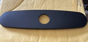 RUBINETTO 10 3/4” NERO OPACO COPERCHIO PIASTRA FRONTALE, GUARNIZIONE GOMMA ATTACCATA, NUOVO SENZA ETICHETTE - Foto 1 di 4