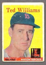 1958 Topps #1 Ted Williams Red Sox