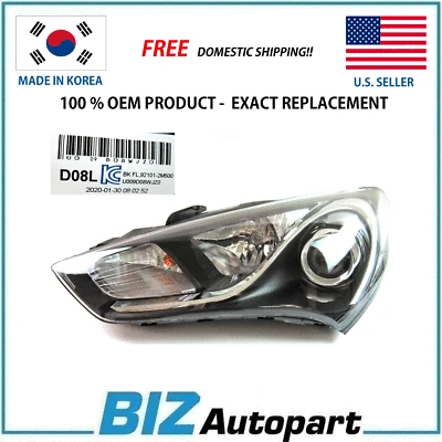 GENUINE HID XENON LEFT HEADLAMP FOR 13-16 HYUNDAI GENESIS COUPE 92101-2M500 Foto 1 de 4